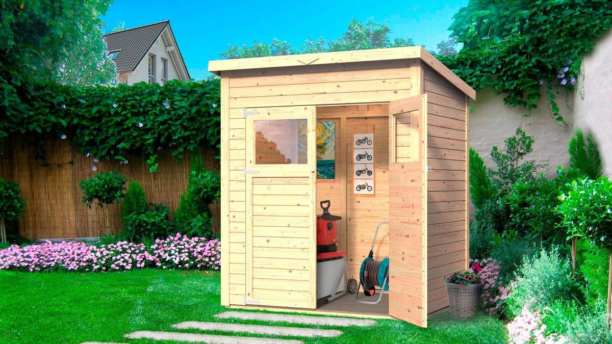KONIFERA Gartenhaus Amrum 1, 191 x 139 cm, mit Fußboden – Ansicht 3