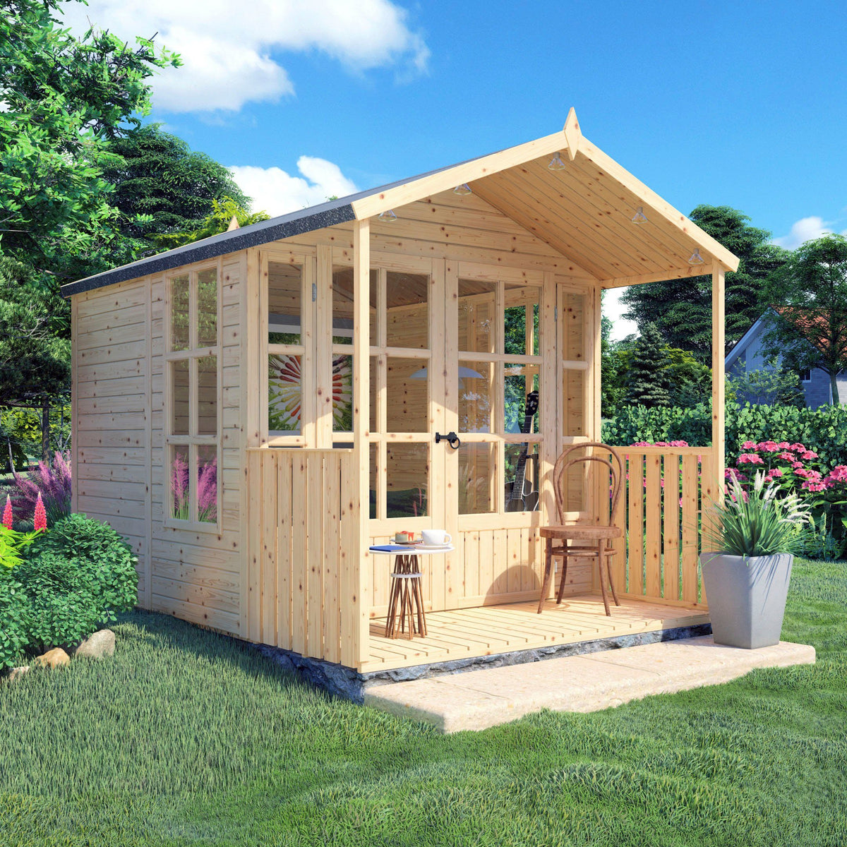 BERTILO Gartenhaus Salisbury, 214 x 305 cm, mit Fußboden – Ansicht 3