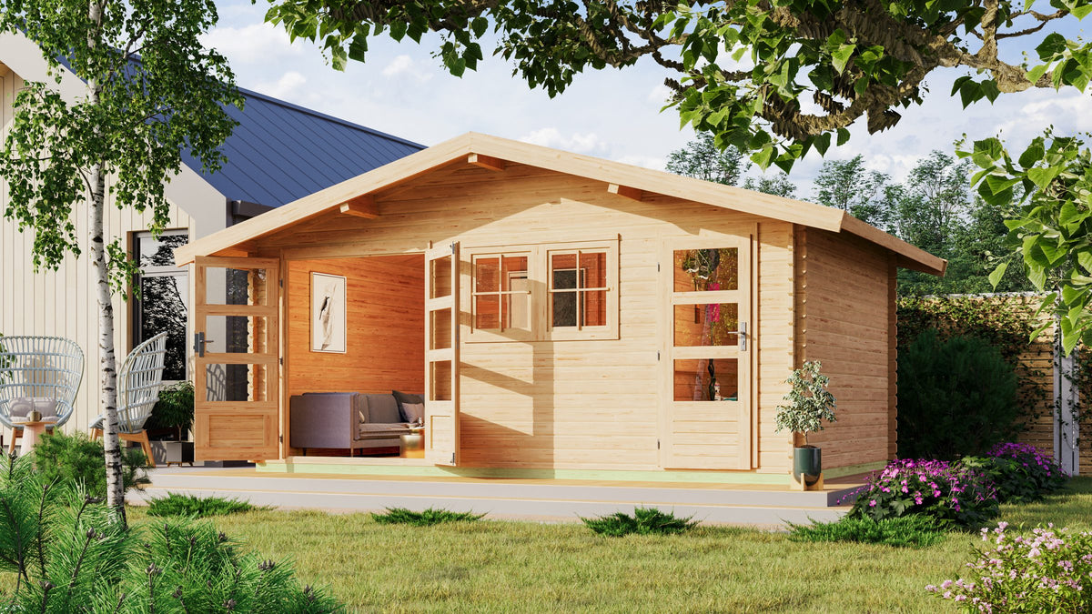 Karibu Gartenhaus Lagor 2, 507 x 327 cm, 38 mm