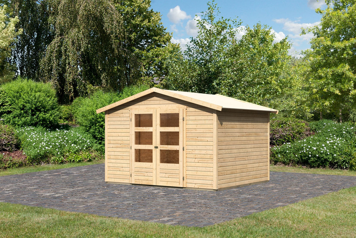 Karibu Gartenhaus Amberg 4, 272 x 282 cm – Ansicht 2