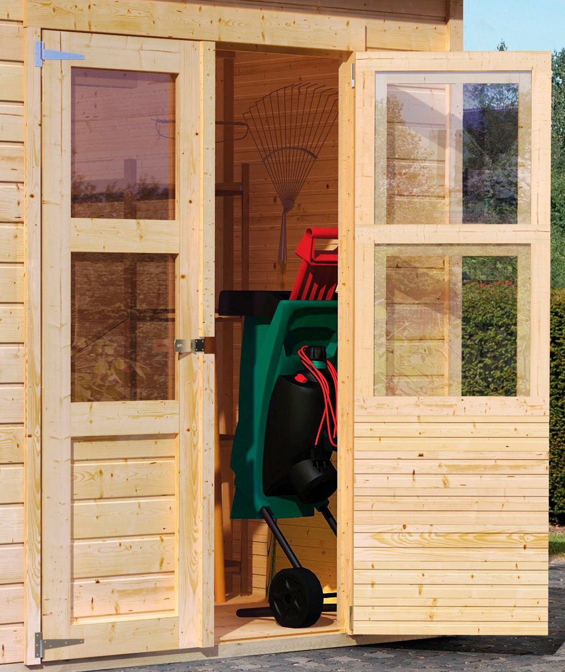 Karibu Gartenhaus Baggersee 4, 415 x 236 cm – Ansicht 3