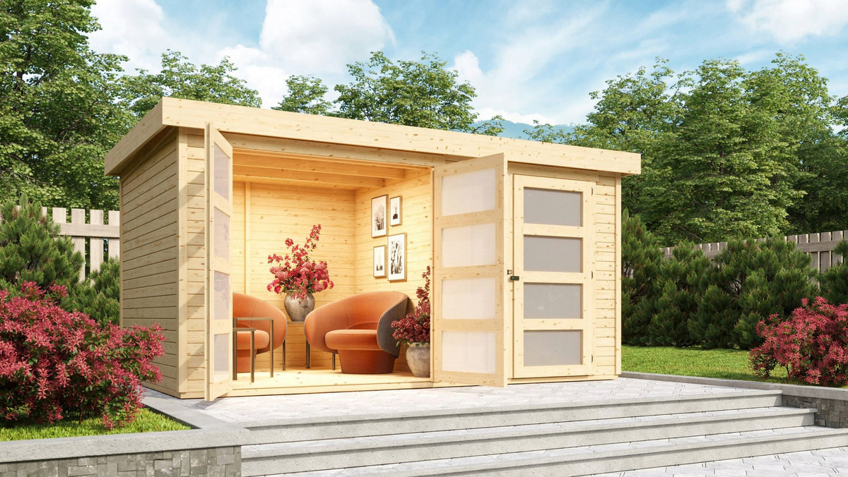 Karibu Gartenhaus Mühlentrup 2, 430 x 308 cm