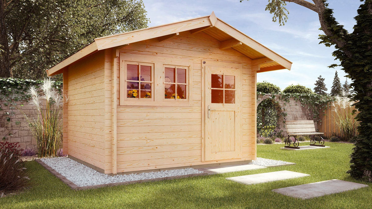 weka Gartenhaus 139 A Gr.3, 380 x 454 cm, 45 mm