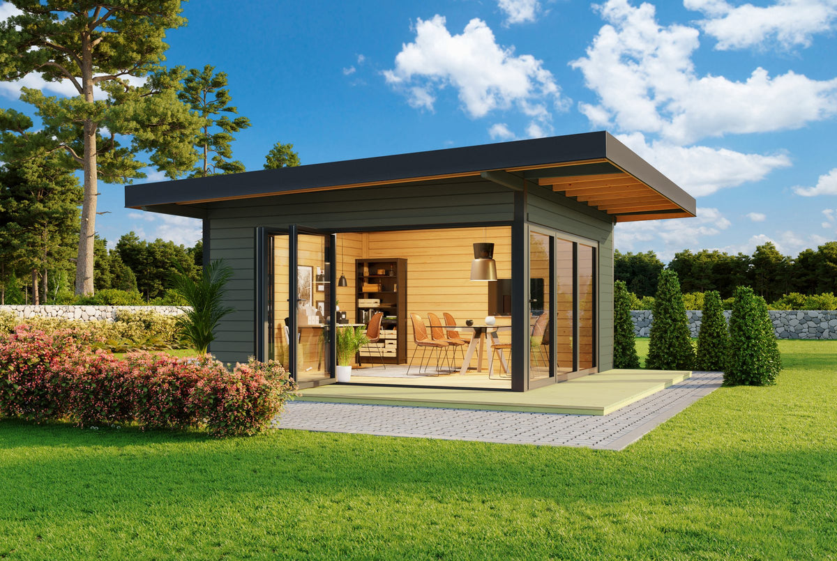 Nordic Holz Gartenhaus DOMEO 9, 590 x 590 cm