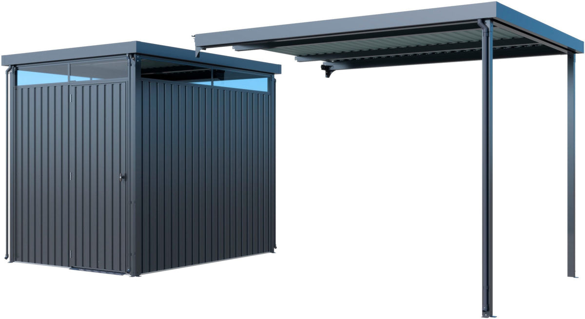 KONIFERA Gerätehaus Stefano mini, 403 x 245 cm, mit Anbau – Ansicht 3