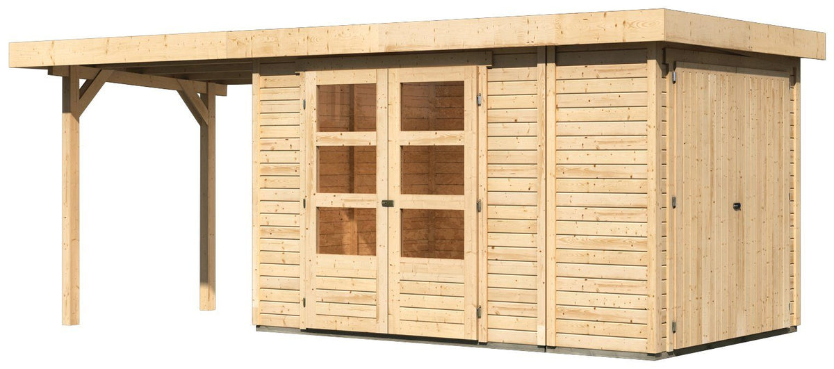 Karibu Gartenhaus Ostsee 3, 566 x 238 cm – Ansicht 2