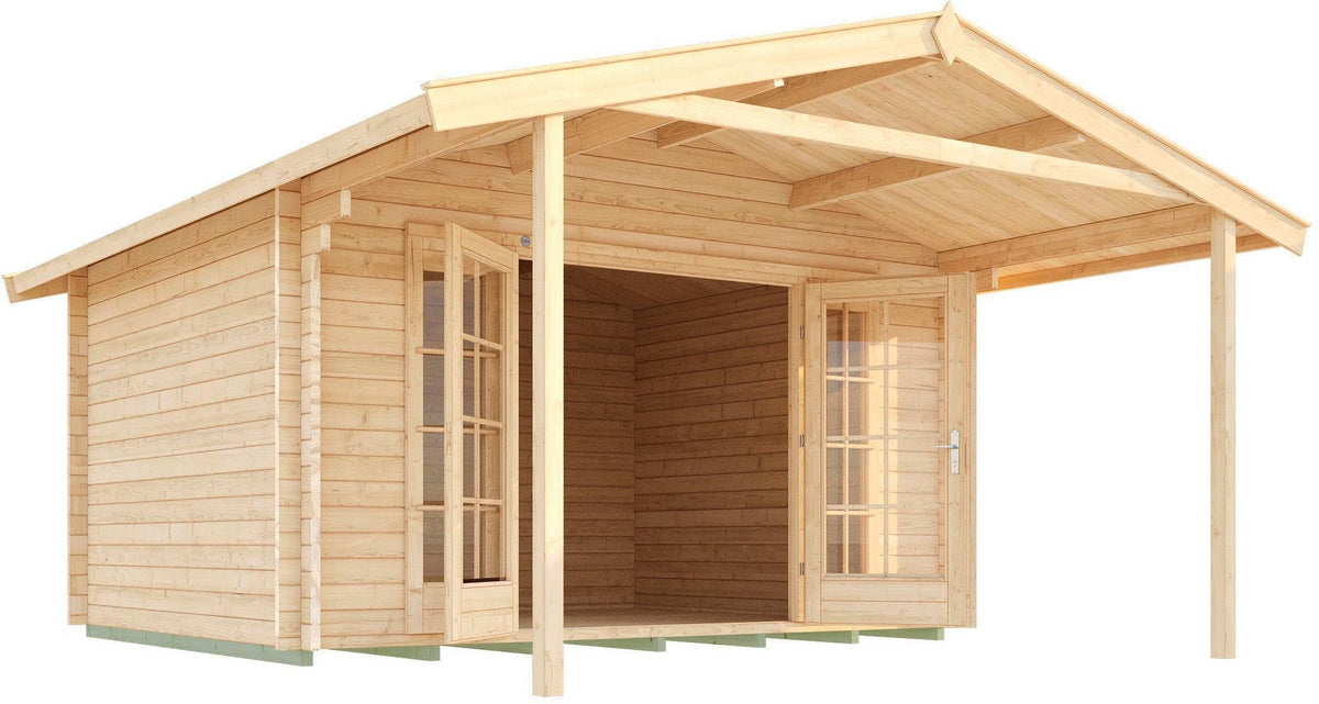 weka Gartenhaus Weekendhaus 137 A Gr.1, 460 x 514 cm, 45 mm – Ansicht 2