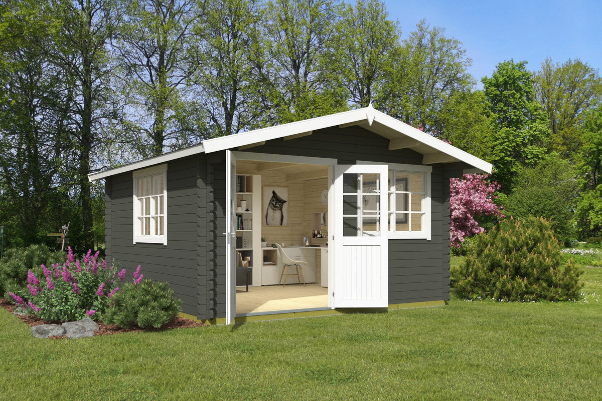 Nordic Holz Gartenhaus Norderney 3, 444,6 x 480 cm
