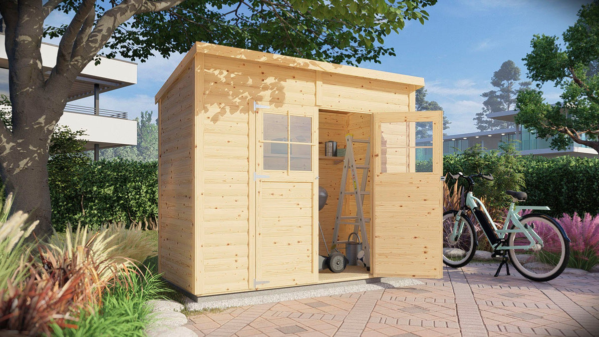BERTILO Gartenhaus Alster 2, 252 x 137 cm – Ansicht 3