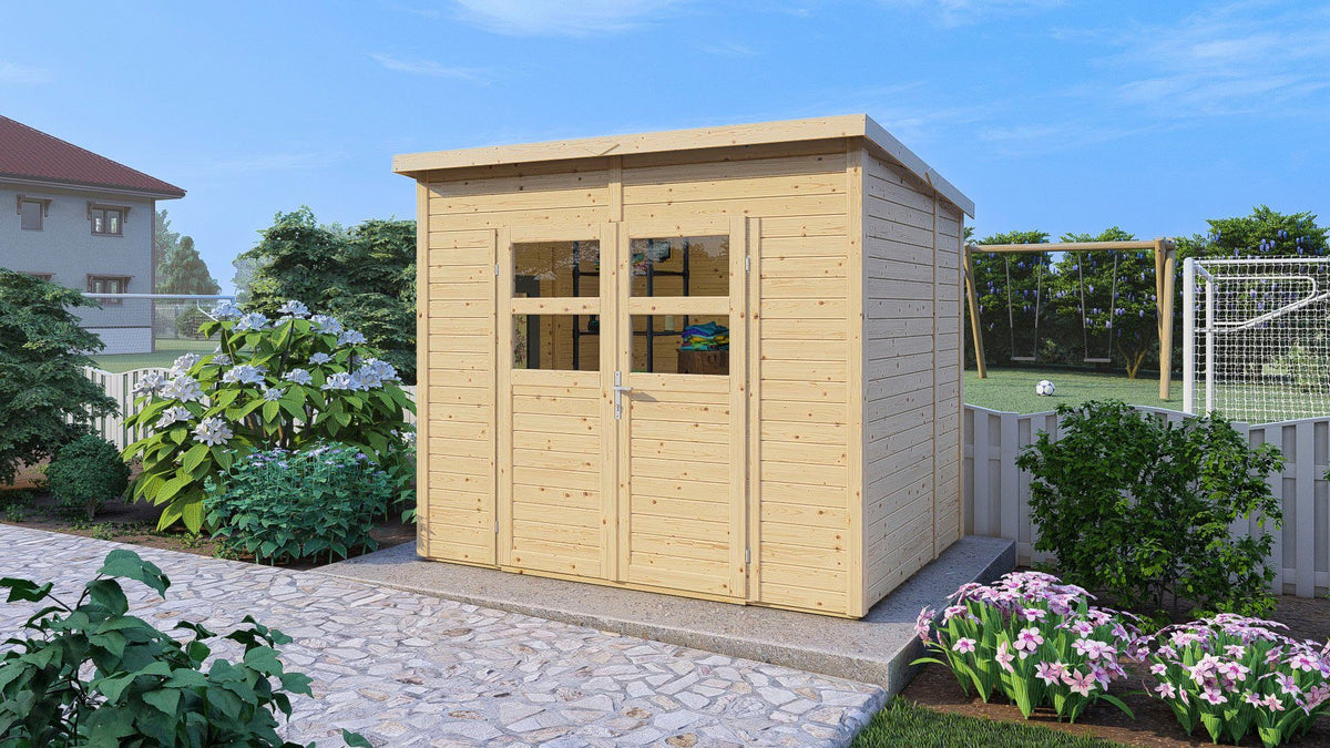 KONIFERA Gartenhaus Felix 2, 251 x 200 cm, mit Fußboden – Ansicht 3