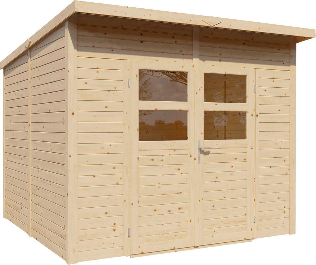 KONIFERA Gartenhaus Felix 3, 251 x 254 cm, mit Fußboden – Ansicht 2