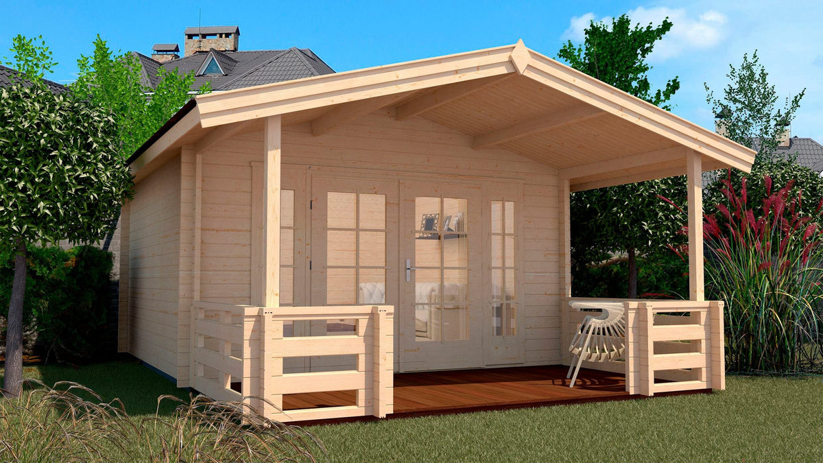 weka Gartenhaus Weekendhaus 137 B Gr.2, 460 x 594 cm, 45 mm