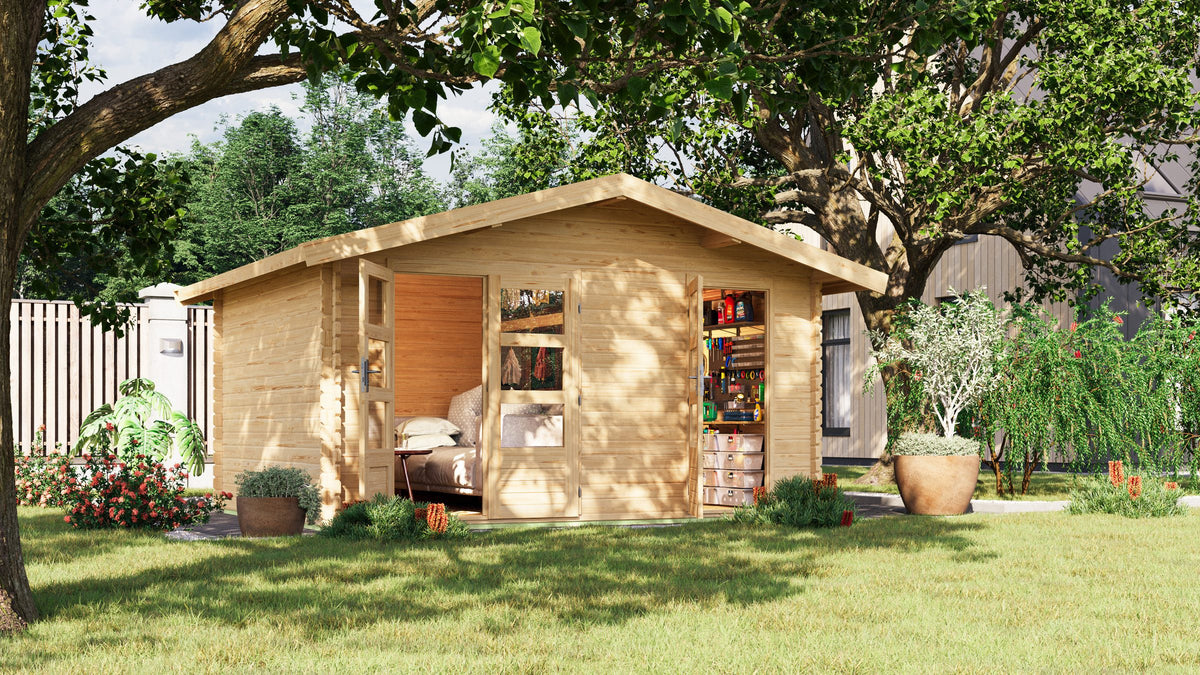 Karibu Gartenhaus Lagor 1, 417 x 327 cm, 38 mm