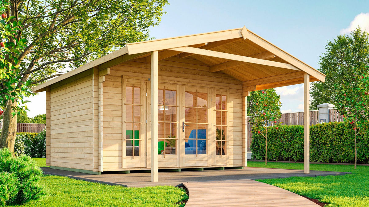 weka Gartenhaus Weekendhaus 137 A Gr.1, 460 x 514 cm, 45 mm