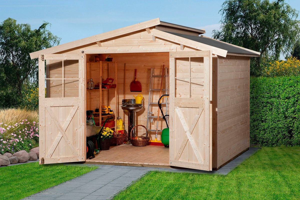 weka Gartenhaus 323 Gr.4, 330 x 273 cm, 19 mm