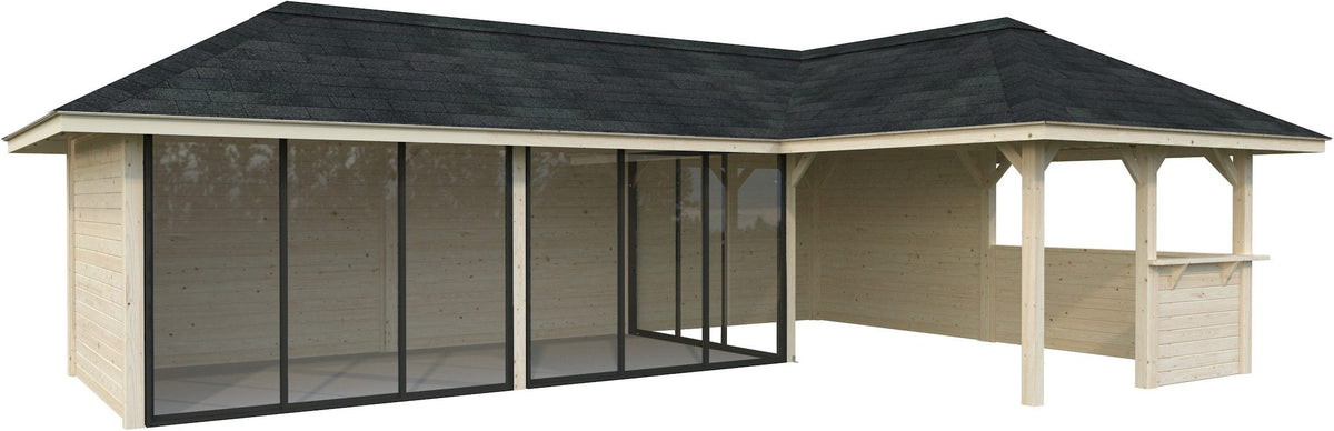 Palmako Gartenhaus Bianca, 960 x 672 cm – Ansicht 2
