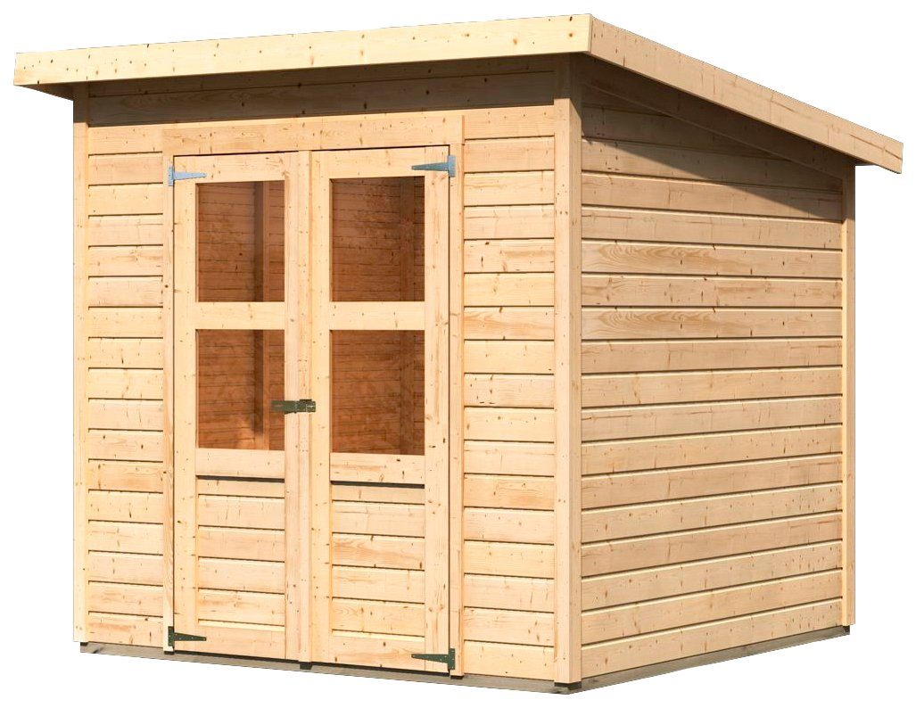 Karibu Gartenhaus Baggersee 3, 240 x 236 cm – Ansicht 2