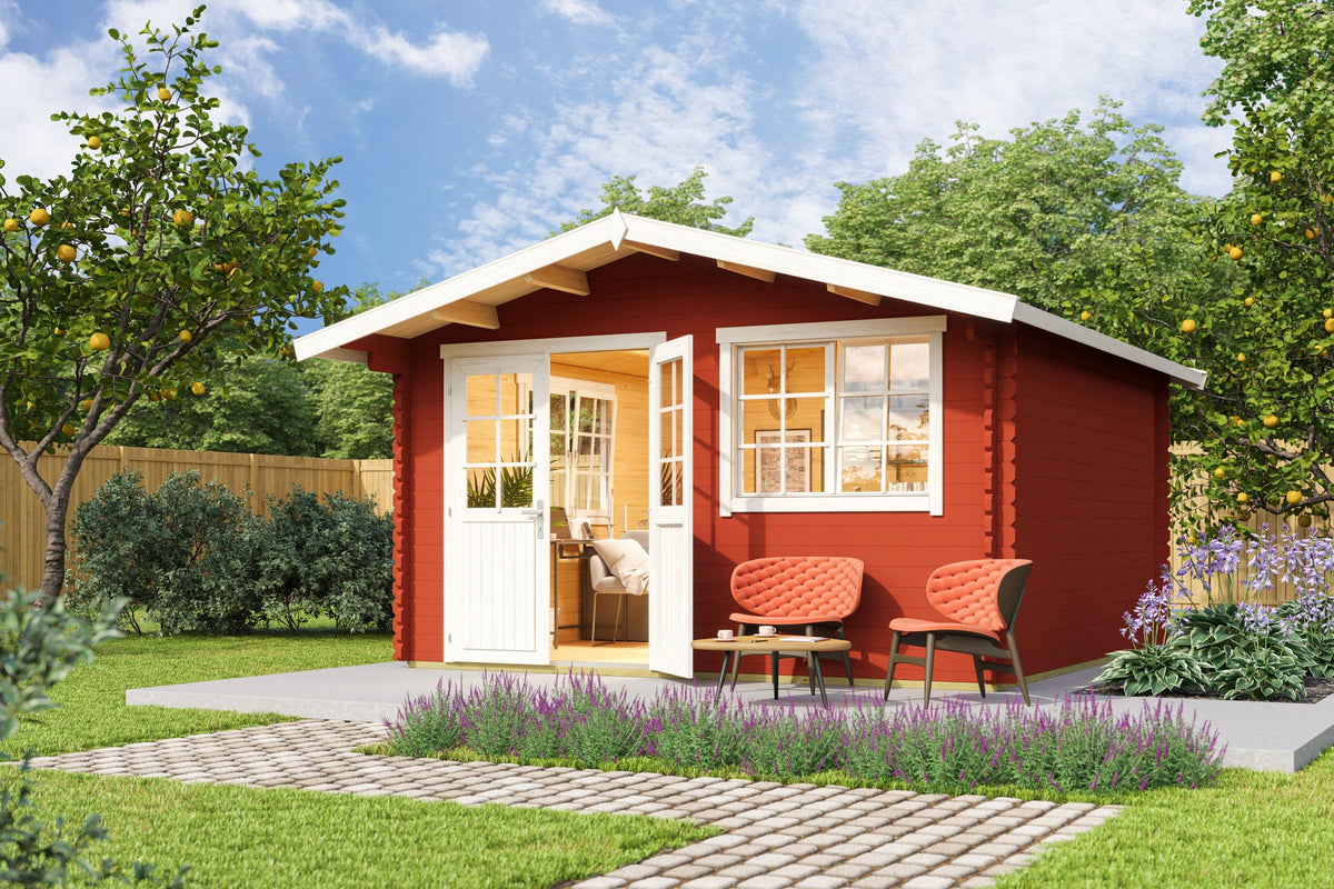 LASITA MAJA Gartenhaus Norderney 3, 444,6 x 480 cm, 40 mm, mit Fußboden
