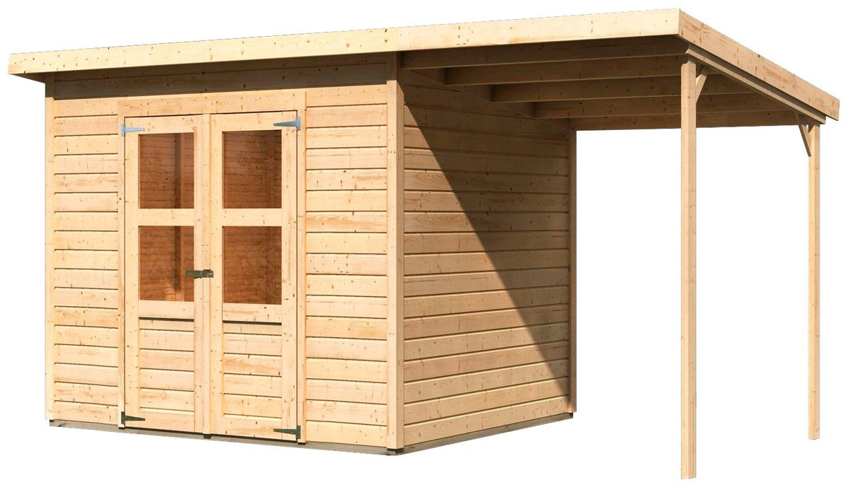 Karibu Gartenhaus Baggersee 4, 415 x 236 cm – Ansicht 2