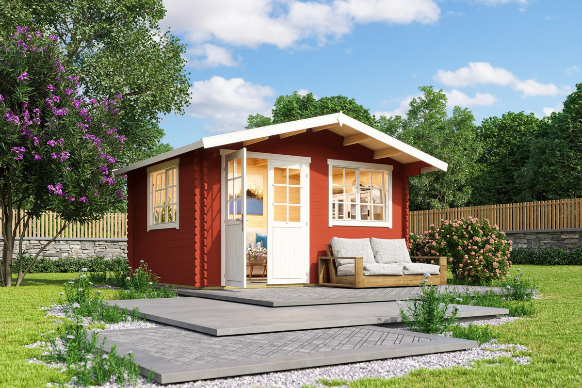 LASITA MAJA Gartenhaus Norderney 2, 444,6 x 390 cm, 40 mm, mit Fußboden