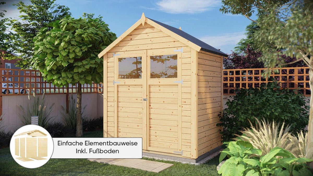 KONIFERA Gartenhaus Sylt 1, 202 x 131 cm, mit Fußboden