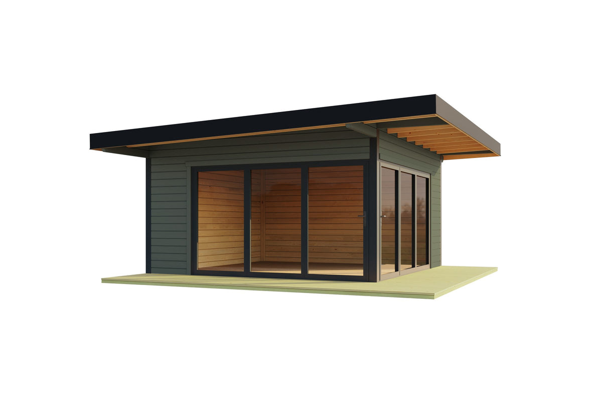 Nordic Holz Gartenhaus DOMEO 9, 590 x 590 cm – Ansicht 2