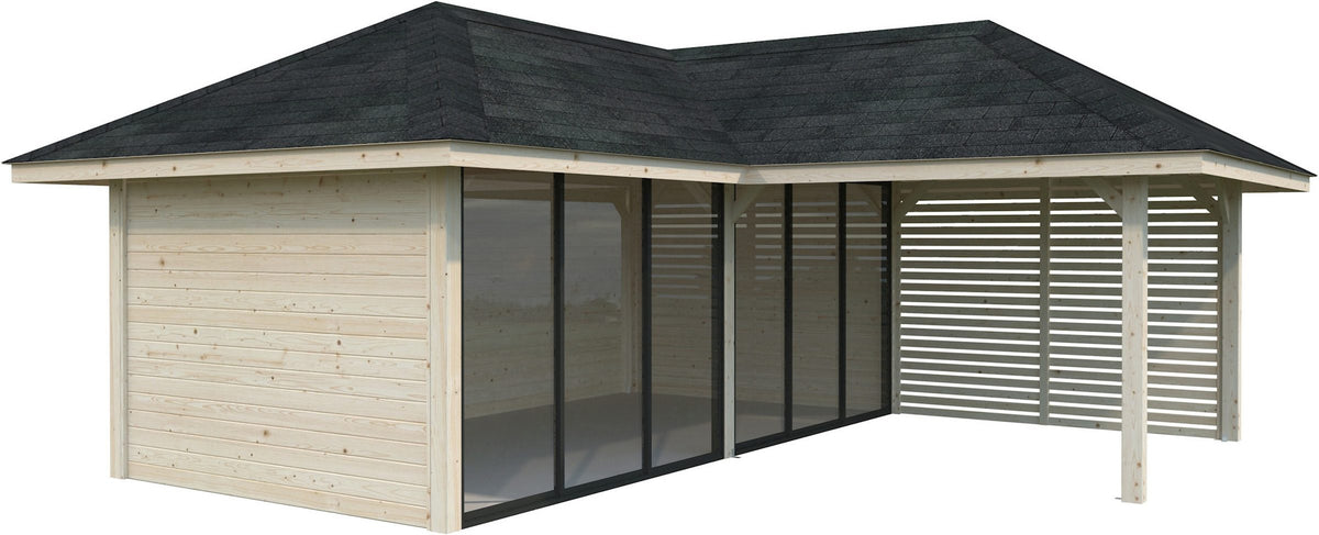 Palmako Gartenhaus Bianca, 672 x 672 cm – Ansicht 3