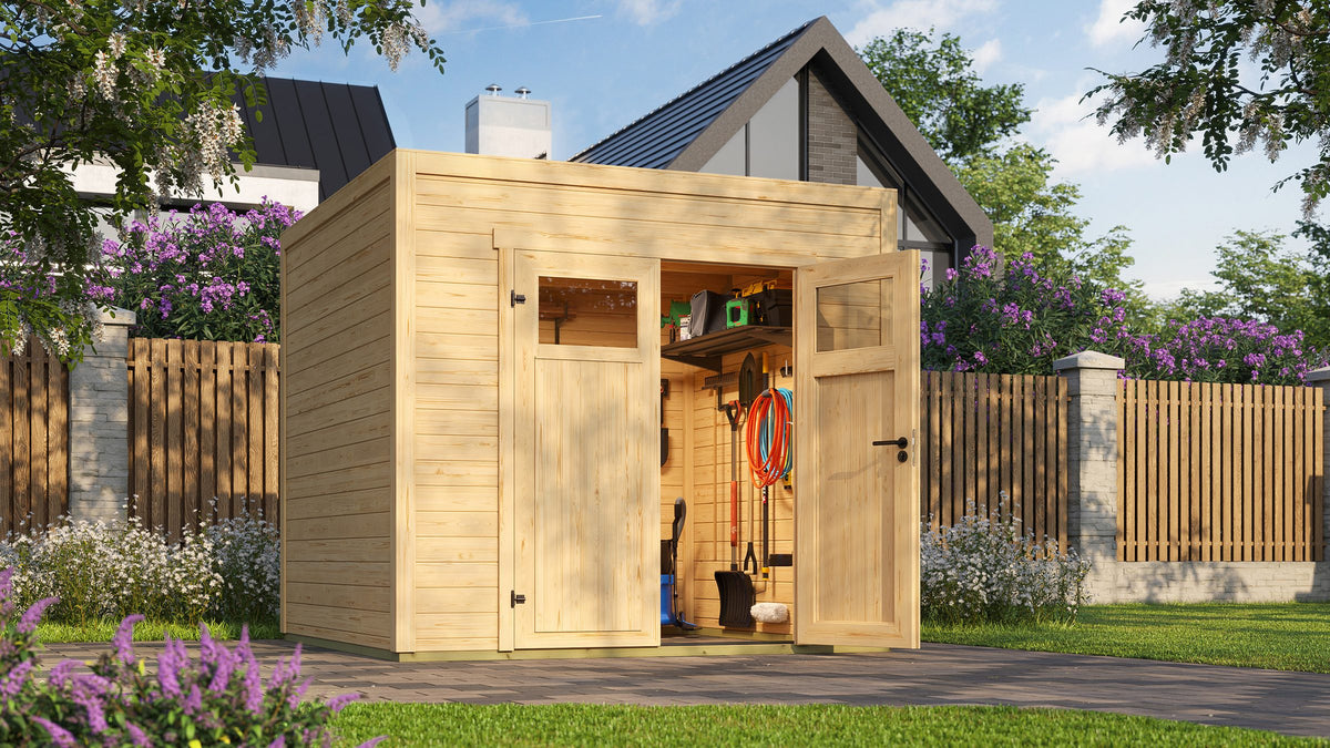 weka Gartenhaus Batu 1,5, 250 x 207,4 cm, 28 mm