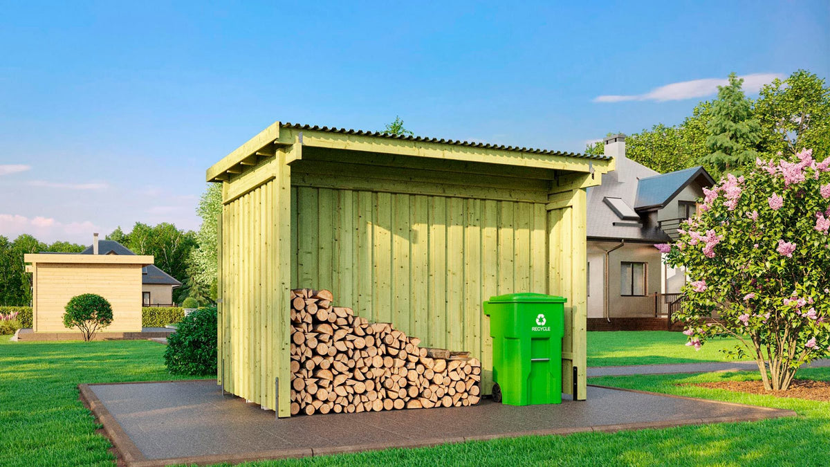 weka Gerätehaus Lagerhaus 607 A, 308 x 257 cm, 20 mm – Ansicht 3