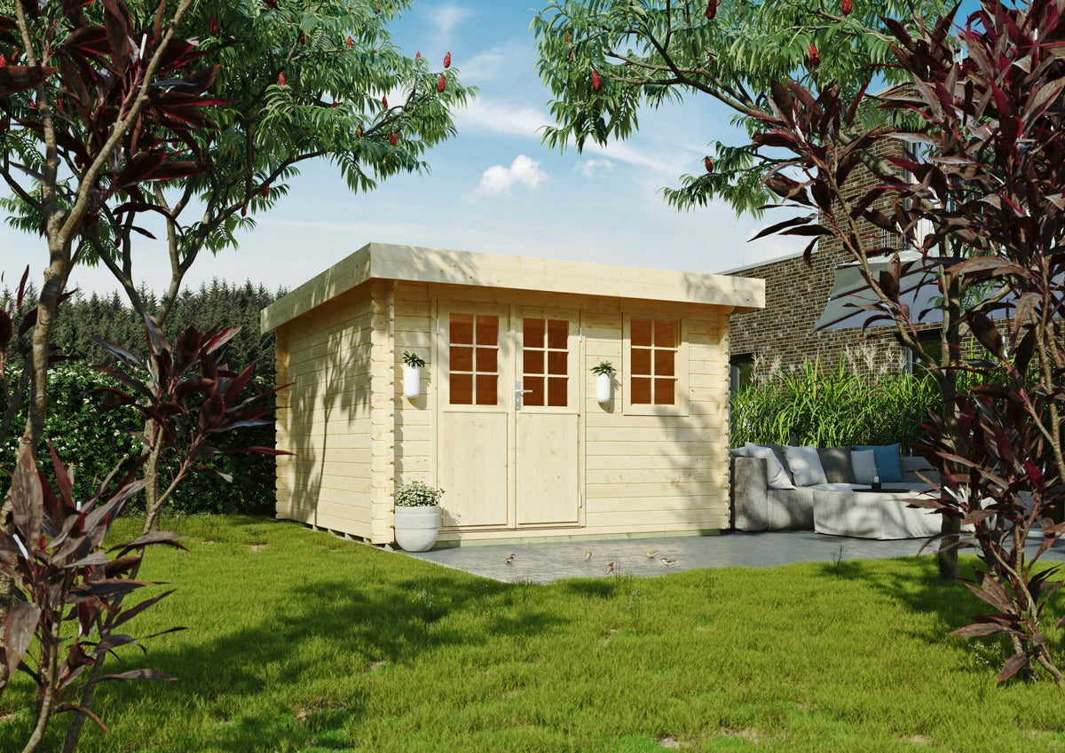 KONIFERA Gartenhaus Sirius, 343 x 345 cm, mit Fußboden