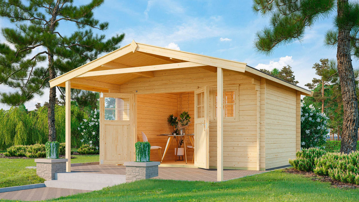 weka Gartenhaus 136 A Gr.1, 460 x 514 cm, 45 mm