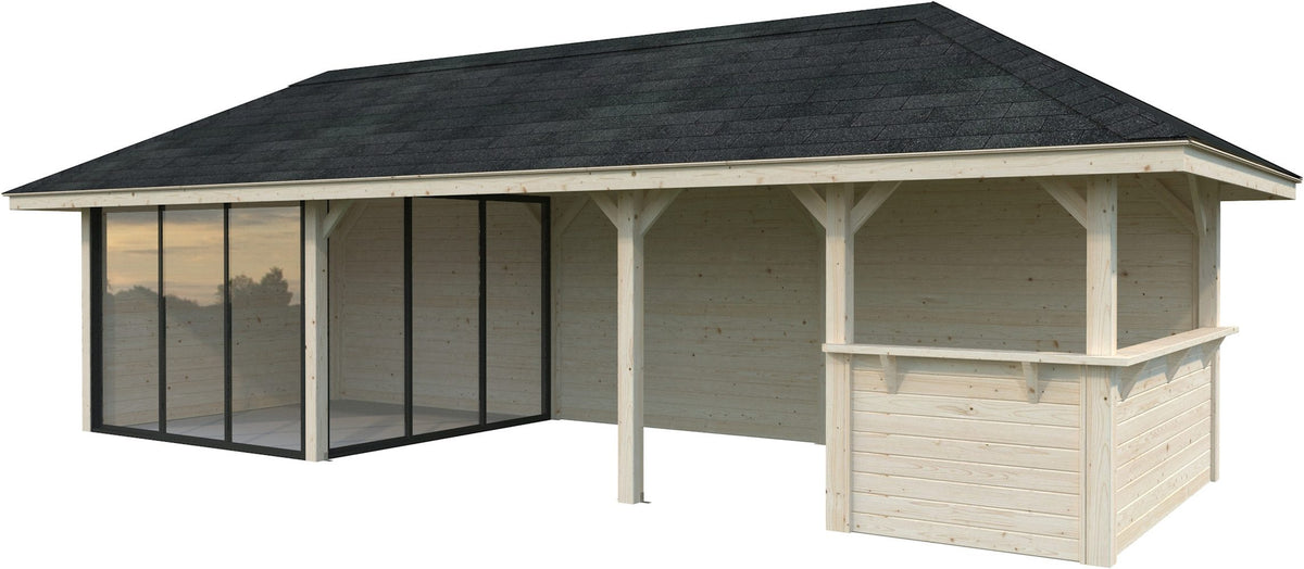Palmako Gartenhaus Bianca, 960 x 384 cm – Ansicht 3