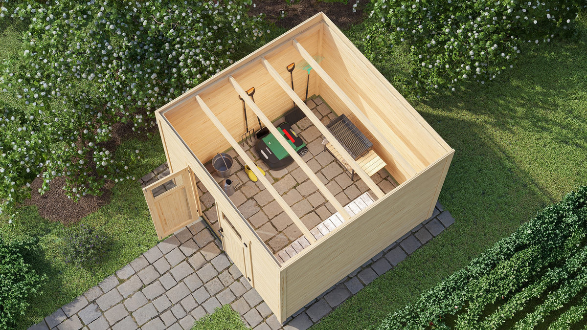 weka Gartenhaus Batu 3, 300 x 304,6 cm, 28 mm – Ansicht 3